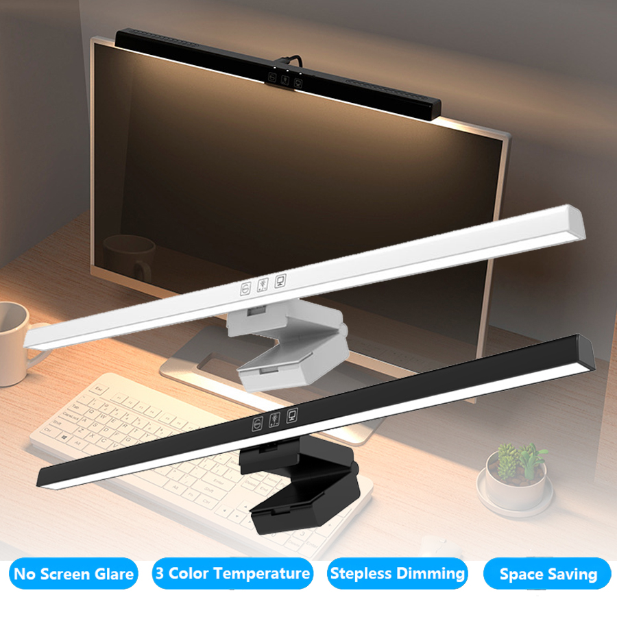 Touch Dimmer Lamp - Lampu meja komputer, 50cm layar Bar