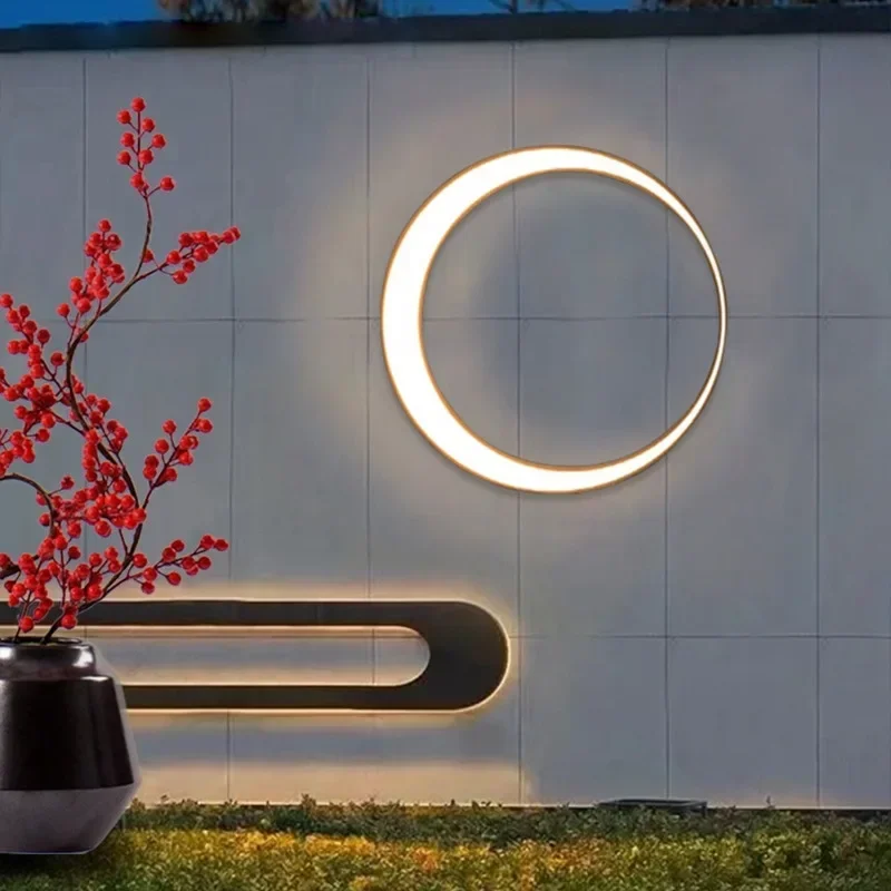 Lighting Decoration On Wall - Lampu Dinding Bulan Tahan Air Luar