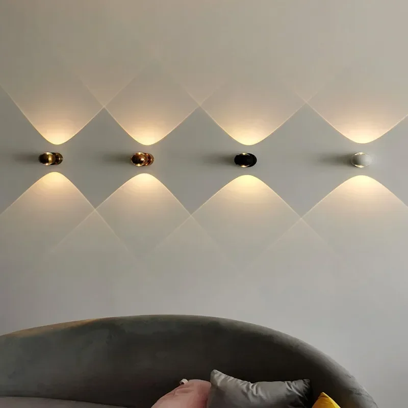 Lighting Decoration On Wall - Lampu Dinding LED Kaca Aluminium Seni