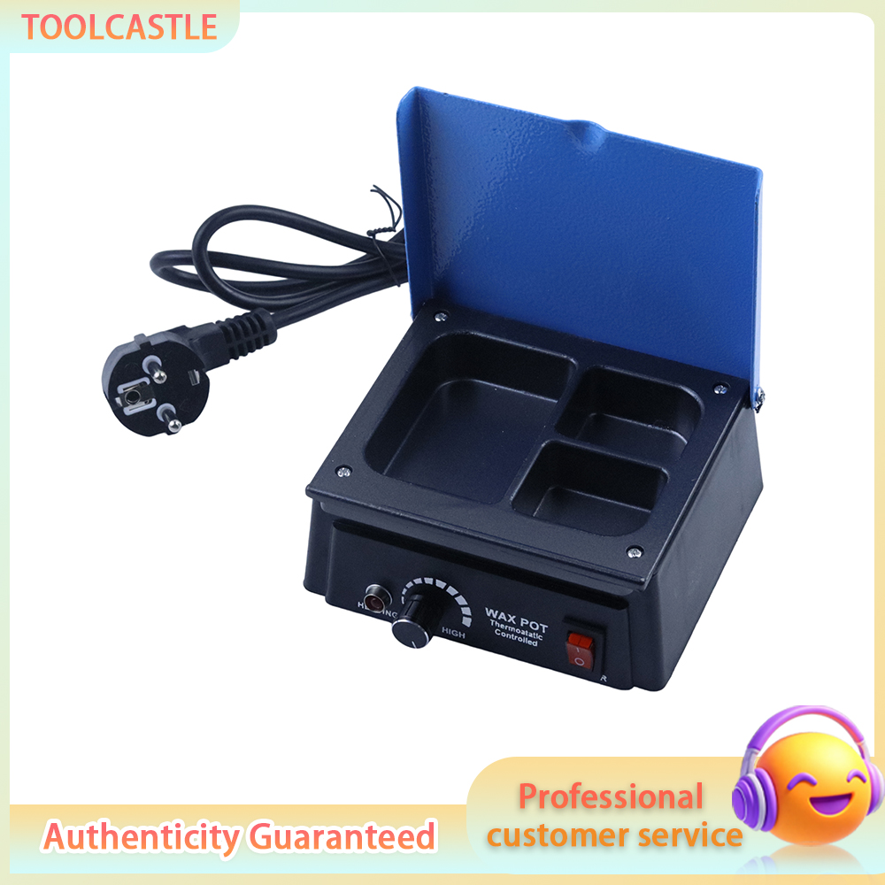 Wax Melter Electric - Pemanas Lilin 3 Tangki, Pengontrol Suhu