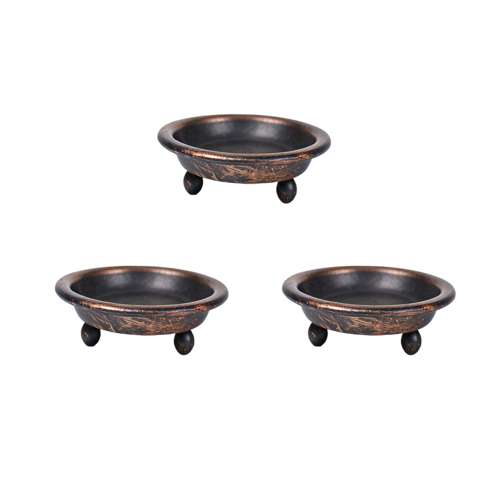 Set Nampan Lilin Bulat Hitam E - Candle Holder Set ulasan dan harga
