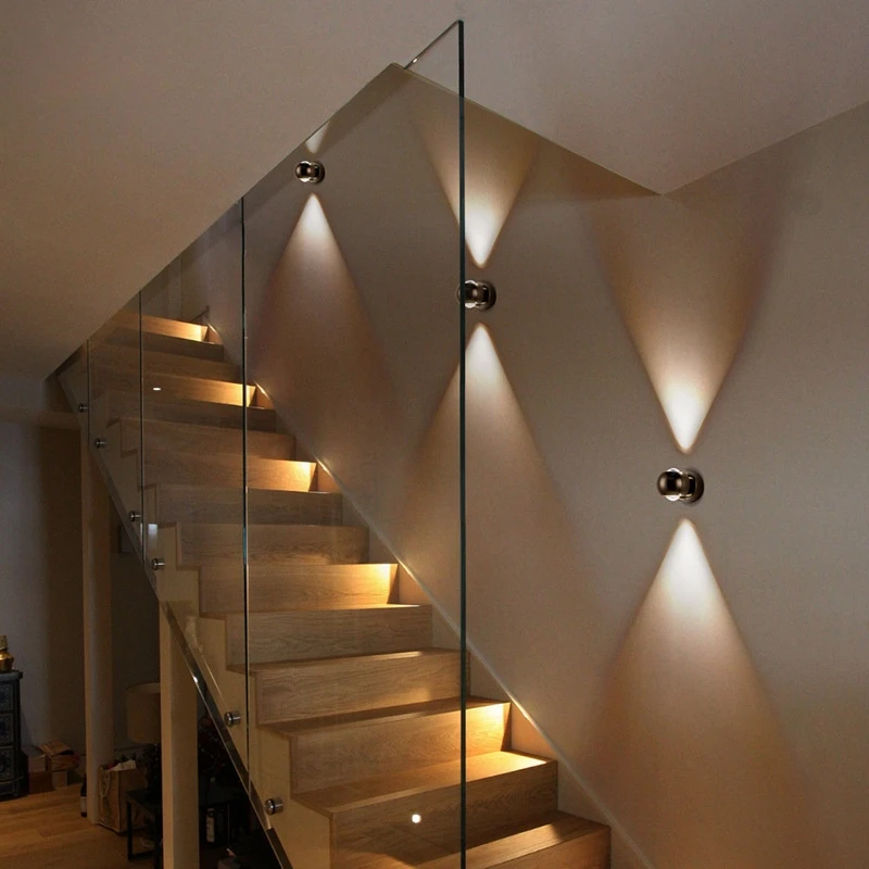 Lampu Dinding LED Kaca Alumini - Lighting Decoration On Wall ulasan dan harga