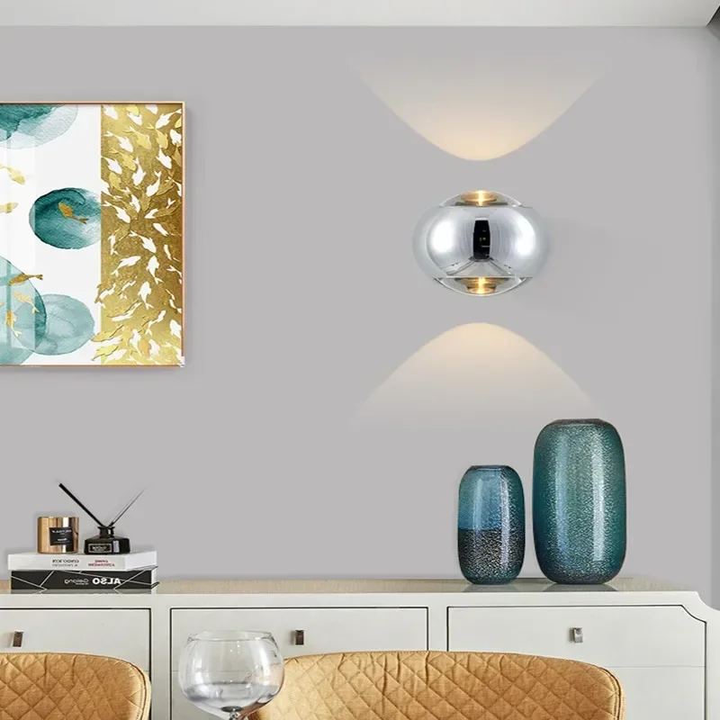 Lampu Dinding LED Kaca Alumini - Lighting Decoration On Wall ulasan dan harga