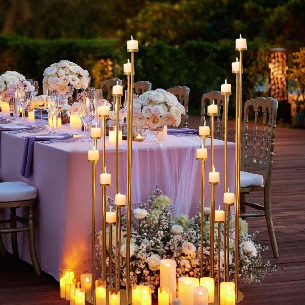 2 Buah Tempat Lilin 9 Lengan,  - Candle Holder Set ulasan dan harga