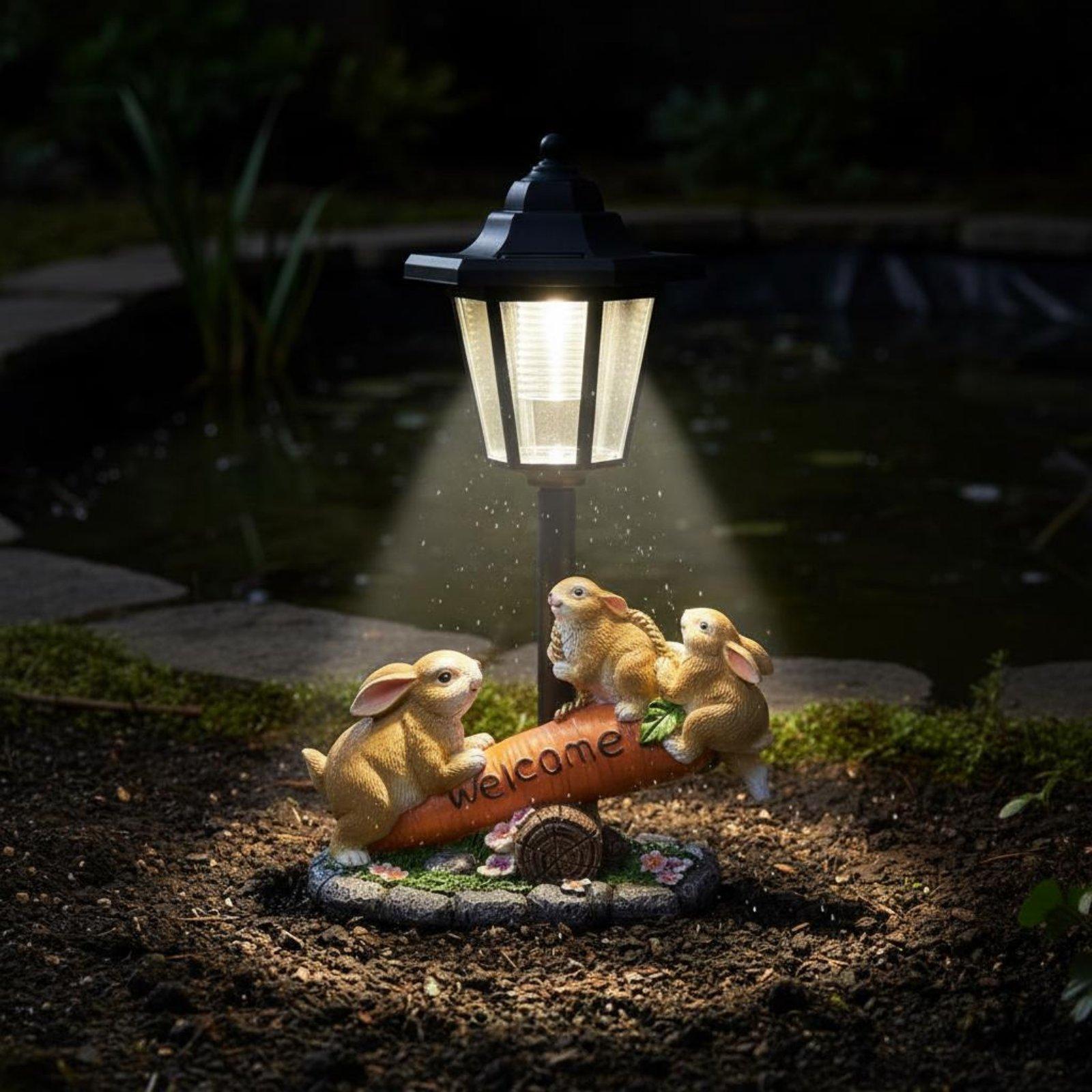 Patung Kelinci Tenaga Surya, L - Yard Lighting Decor ulasan dan harga