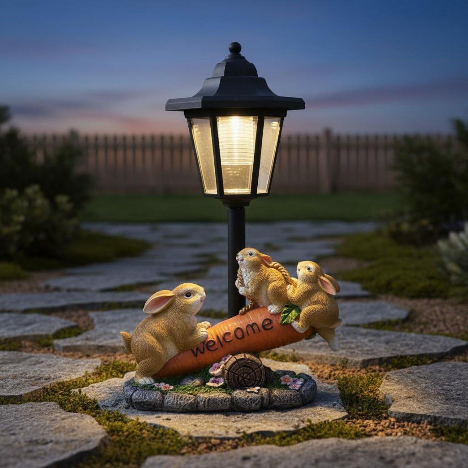 Patung Kelinci Tenaga Surya, L - Yard Lighting Decor ulasan dan harga